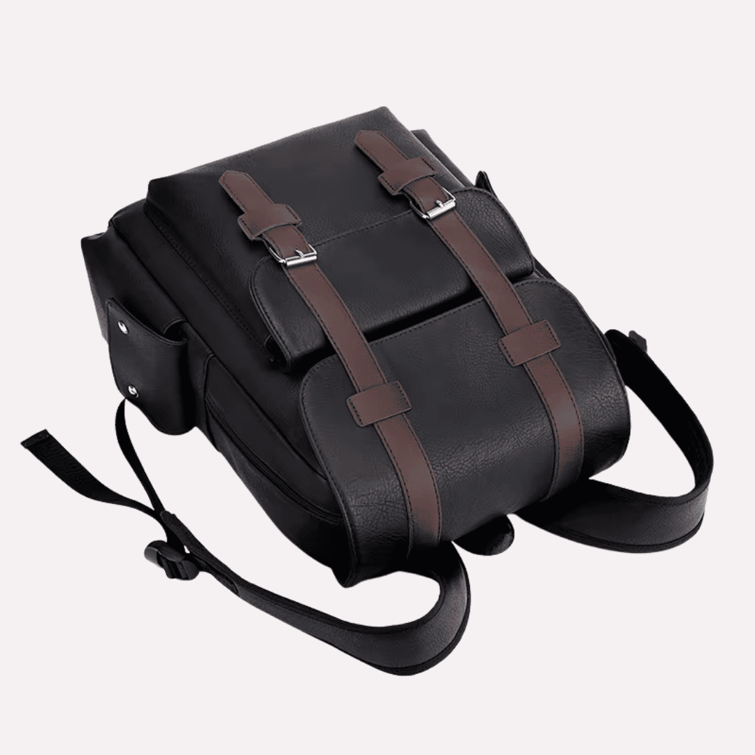 Sac à Dos Homme Ordinateur Portable Vintage Cuir PU