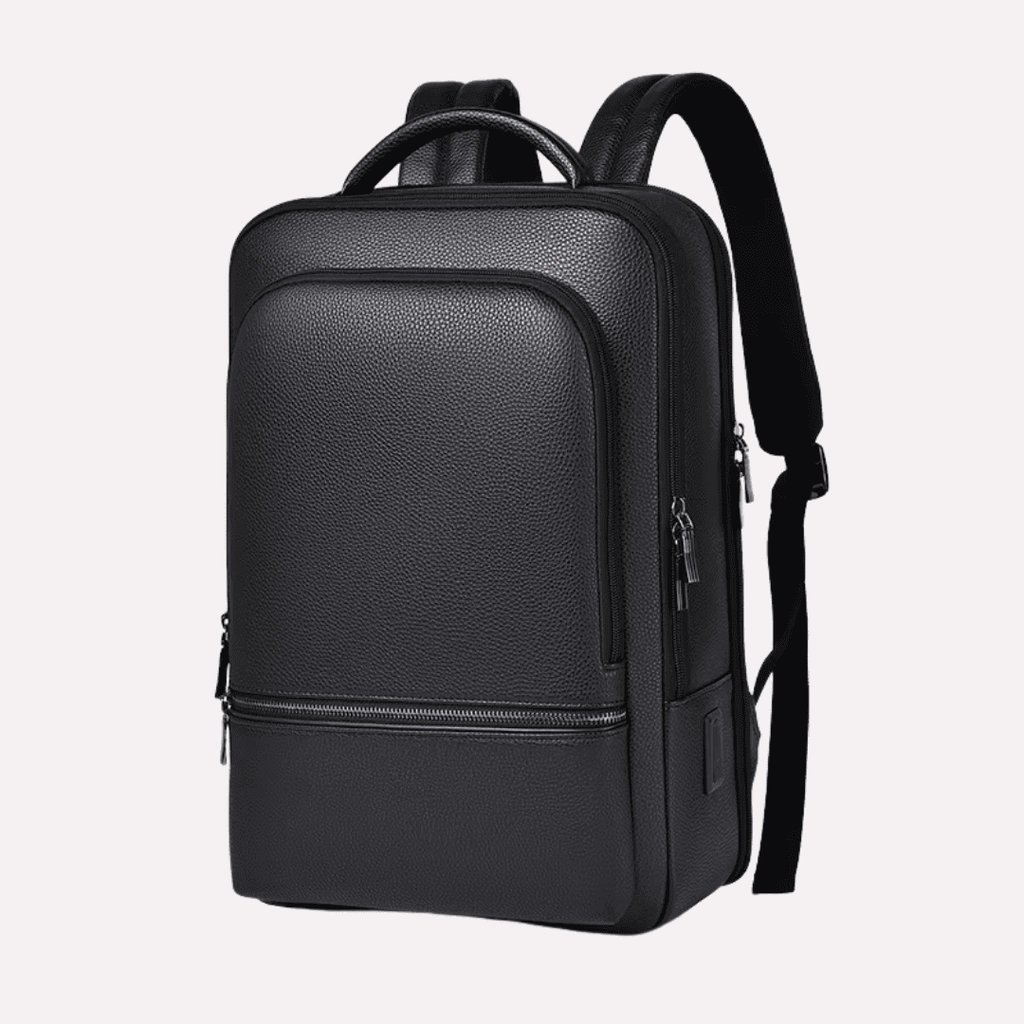 Sac à Dos Homme Noir pour Ordinateur Portable 15.6 Pouces - Polyuréthane
