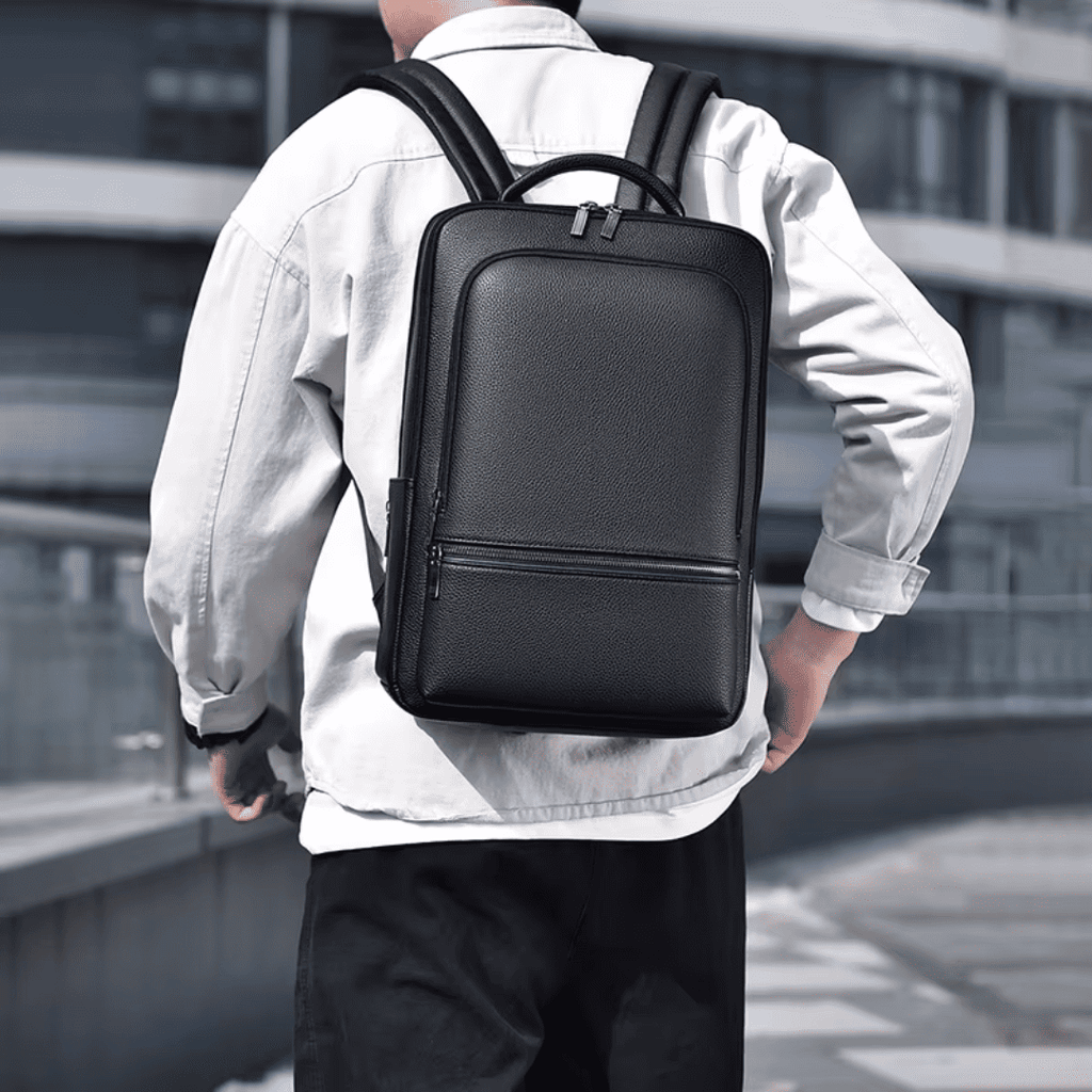 Sac à Dos Homme Noir pour Ordinateur Portable 15.6 Pouces - Polyuréthane