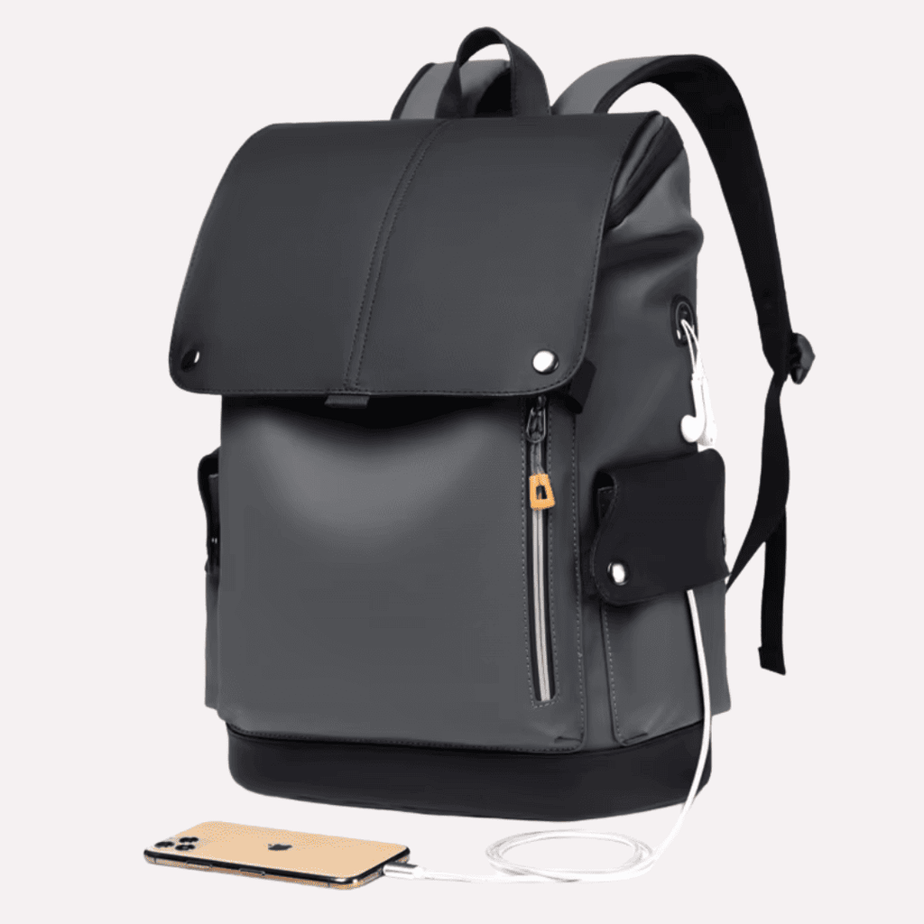 Sac à Dos Ordinateur Portable Homme Imperméable & Connectivité USB