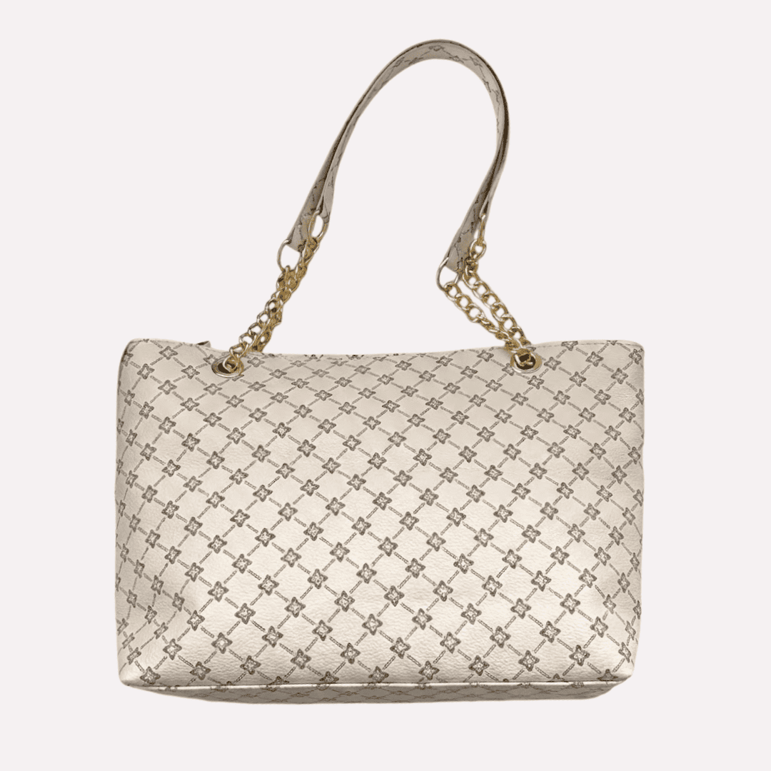 Sac à Main Femme Cabas Géométrique - Détails Dorés