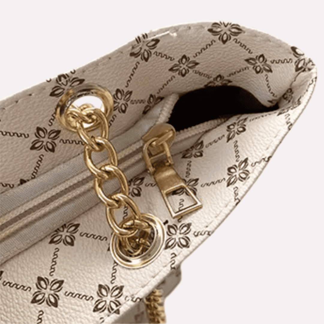 Sac à Main Femme Cabas Géométrique - Détails Dorés