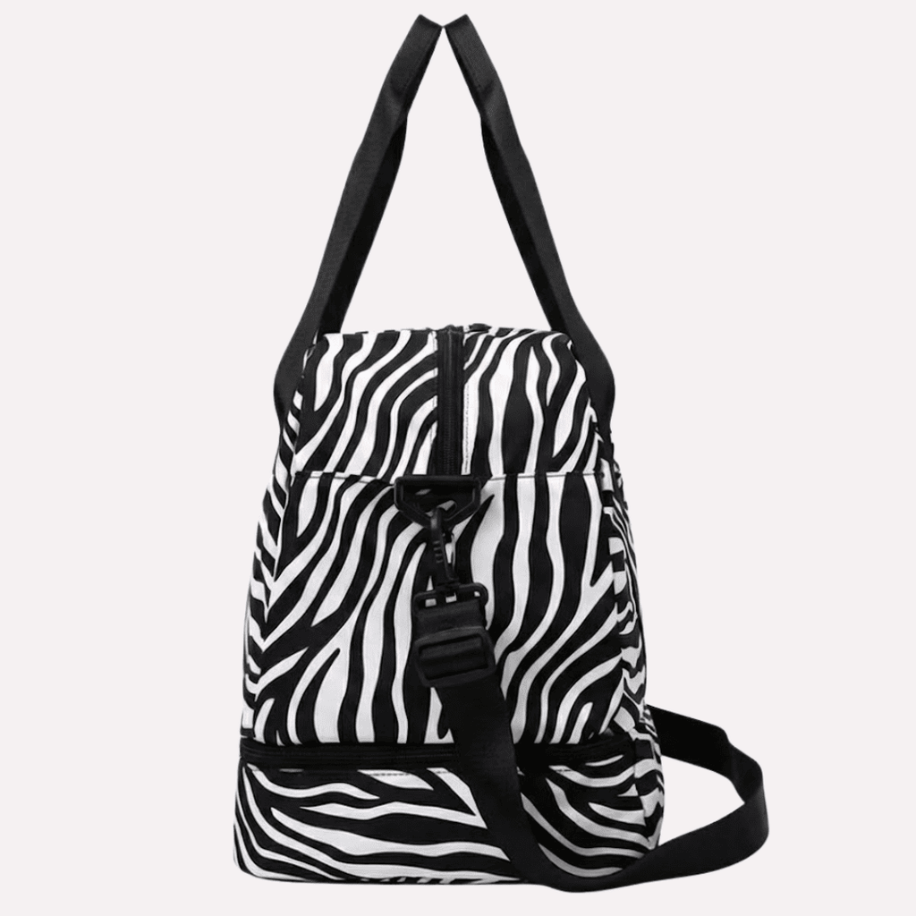 Sac de Voyage Femme Grande Capacité - Nylon Imprimé Léopard/Zèbre