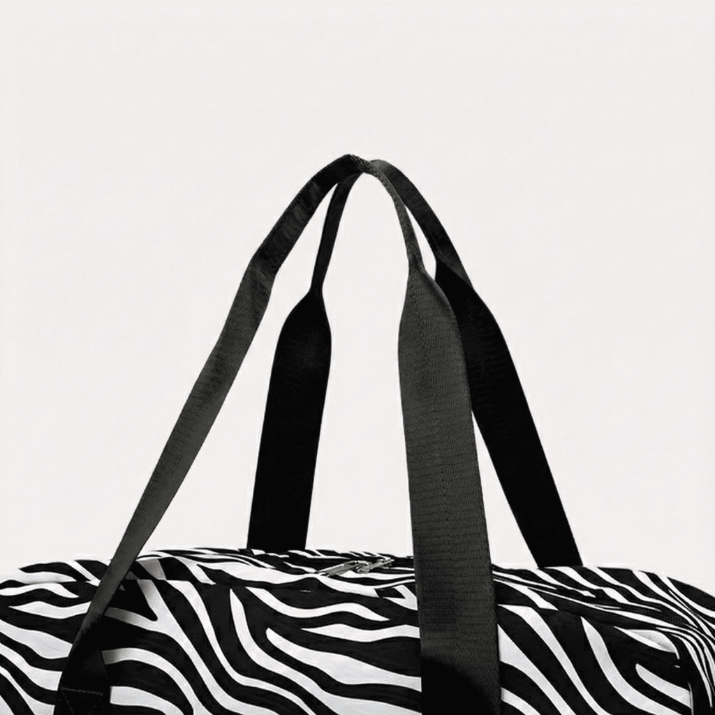 Sac de Voyage Femme Grande Capacité - Nylon Imprimé Léopard/Zèbre