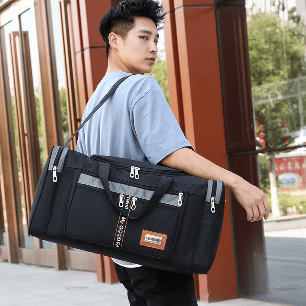 Sac de Voyage Homme 50L à Bandoulière - Nylon