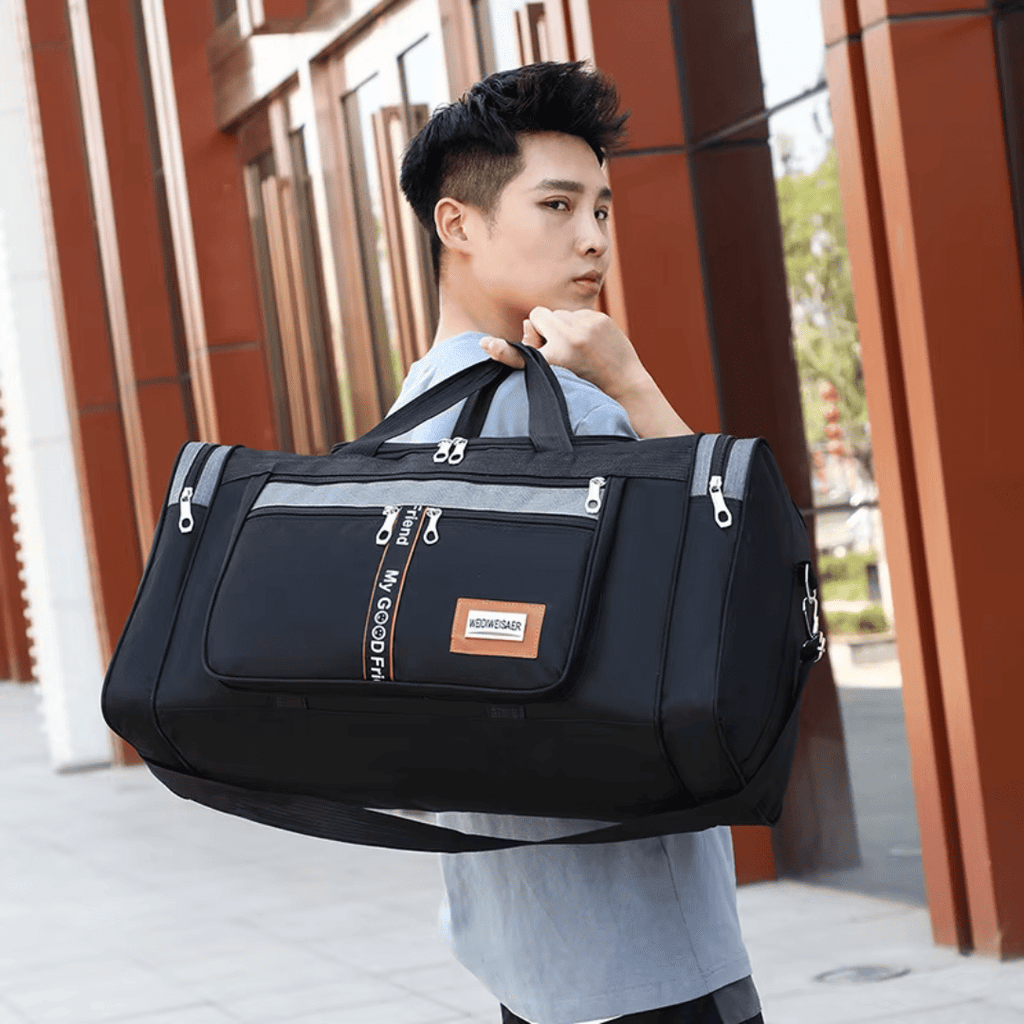 Sac de Voyage Homme 50L à Bandoulière - Nylon