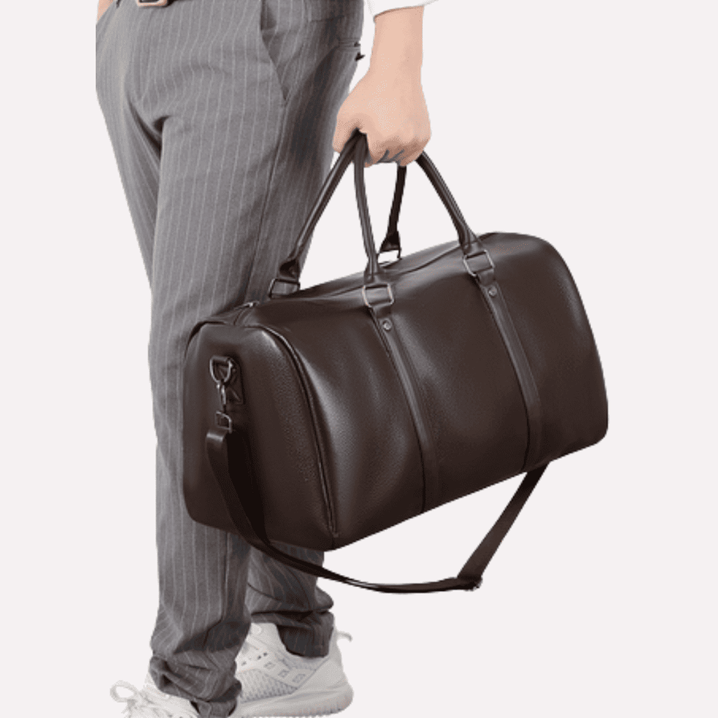 Sac de Voyage Homme à Bandoulière Rétro Polyuréthane Étanche