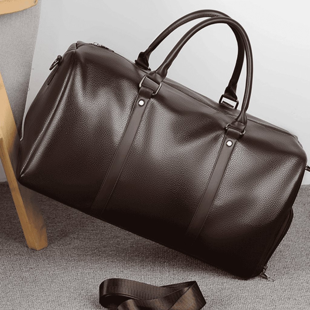 Sac de Voyage Homme à Bandoulière Rétro Polyuréthane Étanche