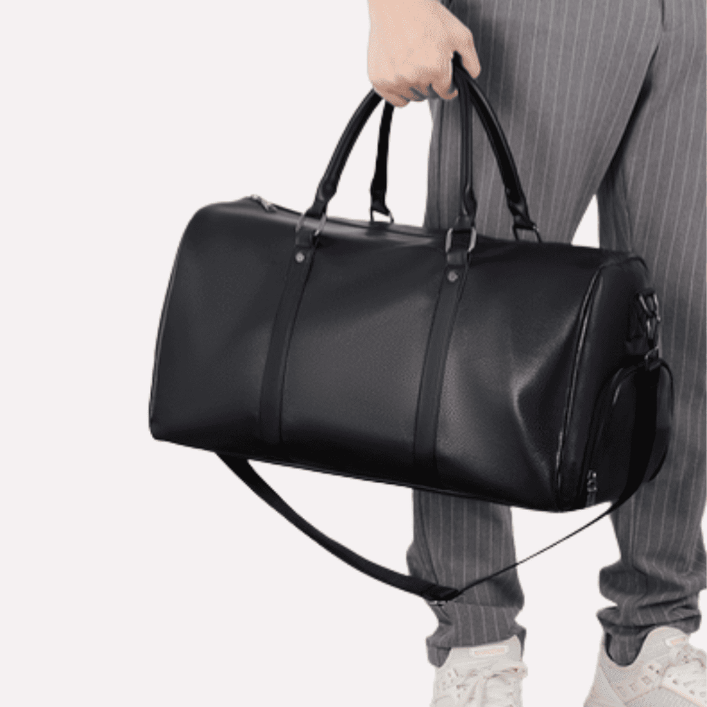 Sac de Voyage Homme à Bandoulière Rétro Polyuréthane Étanche