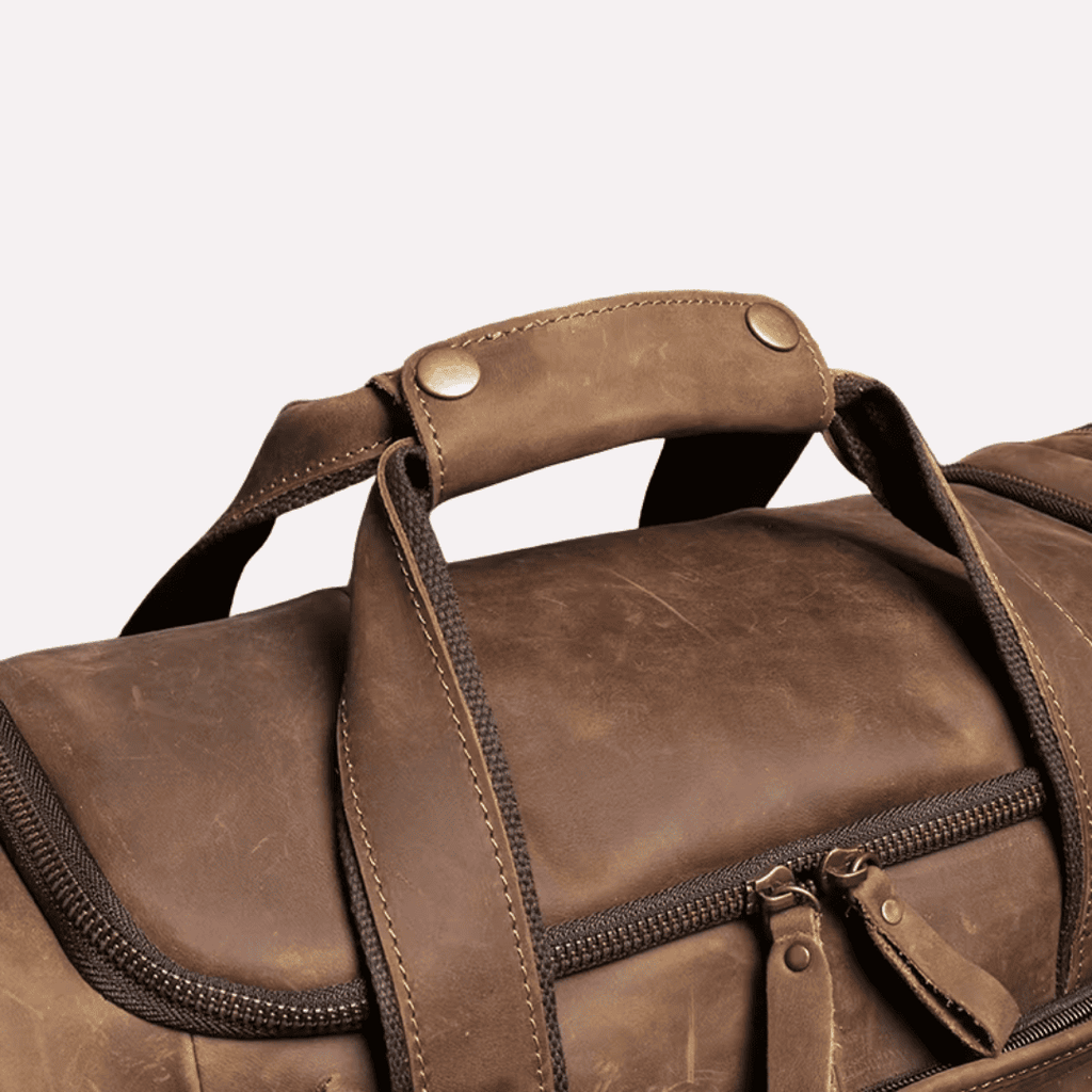 Sac de Voyage d'Affaires Homme Bandoulière - Cuir de Vachette