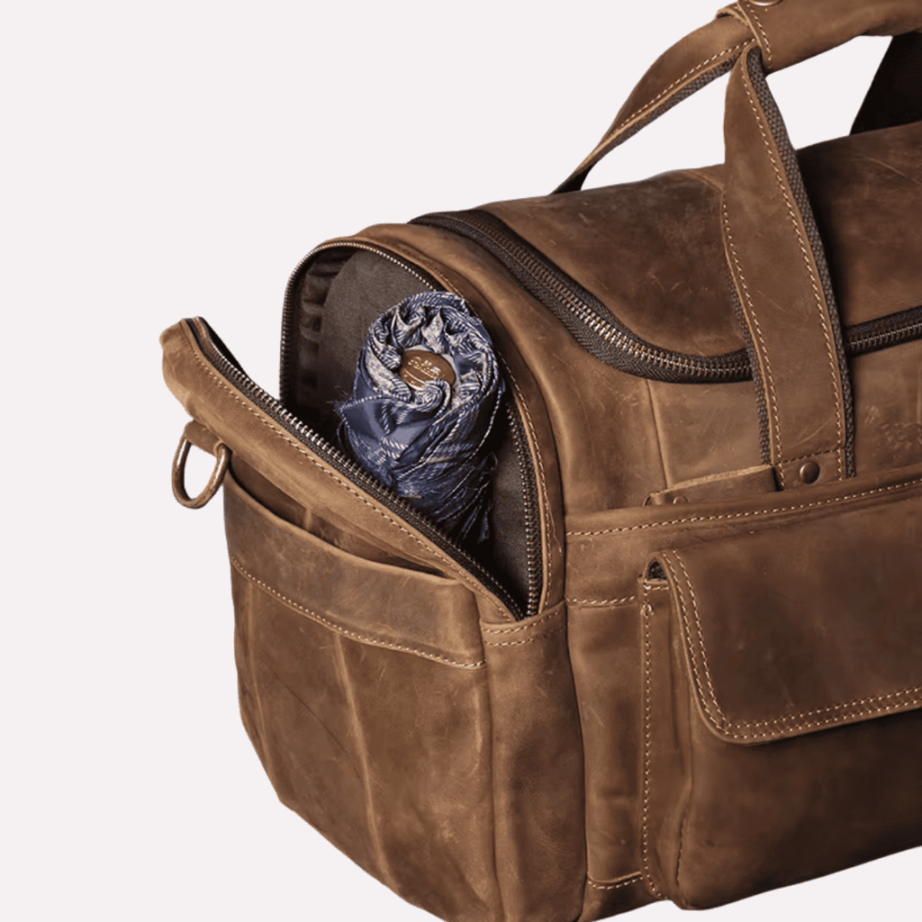 Sac de Voyage d'Affaires Homme Bandoulière - Cuir de Vachette