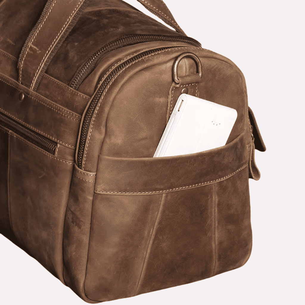 Sac de Voyage d'Affaires Homme Bandoulière - Cuir de Vachette