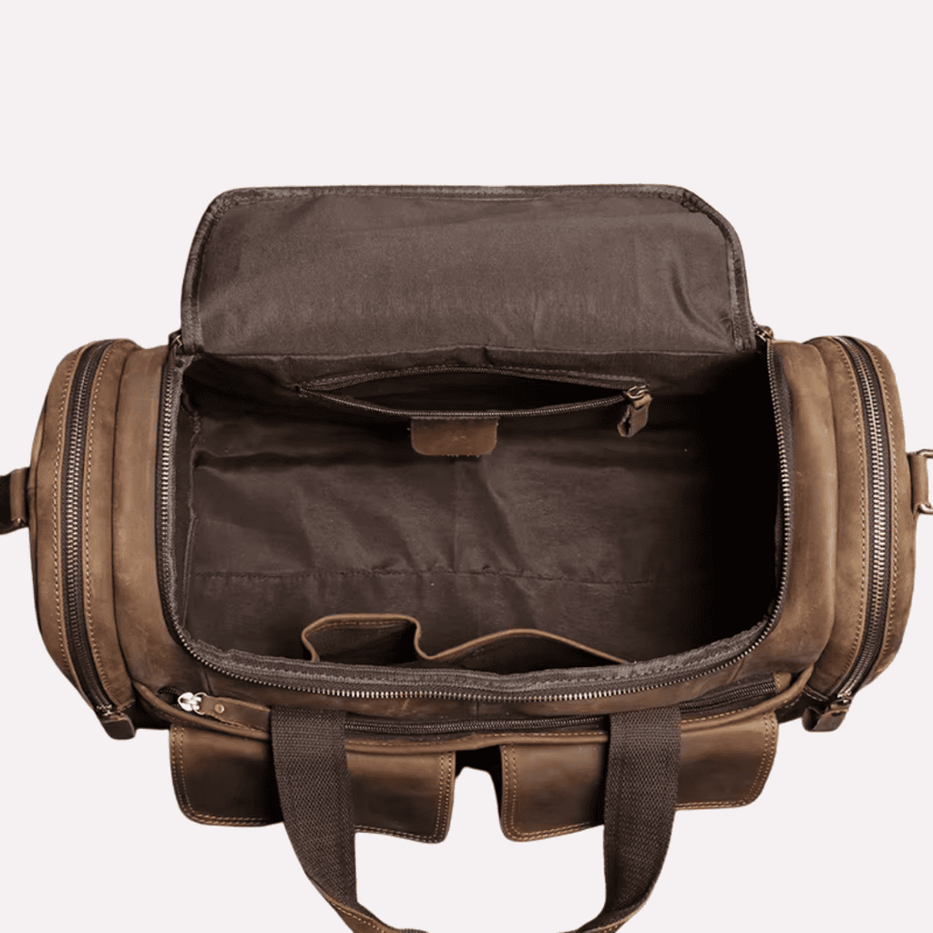 Sac de Voyage d'Affaires Homme Bandoulière - Cuir de Vachette
