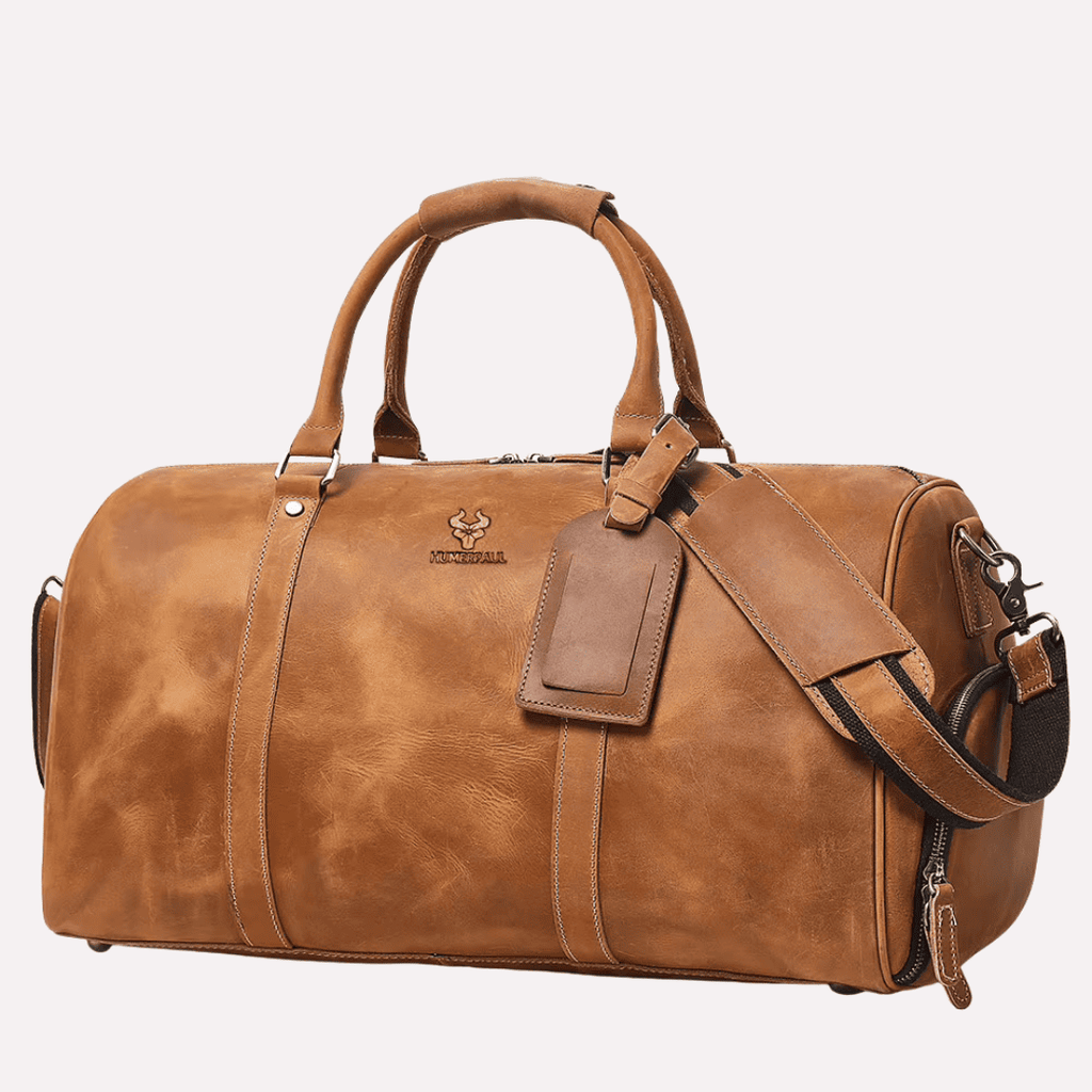 Sac de voyage Homme Bandoulière en Cuir de Vachette - Format Cabine