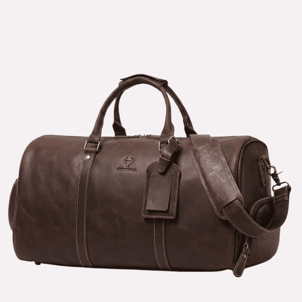 Sac de voyage Homme Bandoulière en Cuir de Vachette - Format Cabine