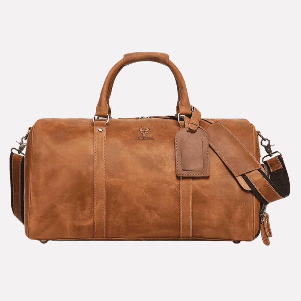 Sac de voyage Homme Bandoulière en Cuir de Vachette - Format Cabine