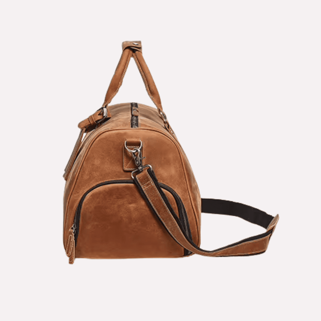 Sac de voyage Homme Bandoulière en Cuir de Vachette - Format Cabine