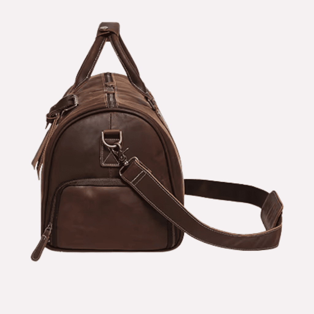 Sac de voyage Homme Bandoulière en Cuir de Vachette - Format Cabine