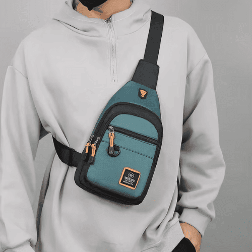 Sacoche Homme Étanche Tissu Oxford Polyester