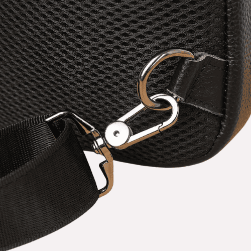 Sacoche Homme en Cuir Grainé Bandoulière