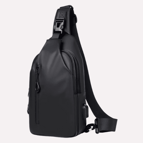 Sacoche Homme en PVC Déperlant & Port USB