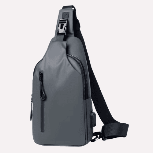 Sacoche Homme en PVC Déperlant & Port USB