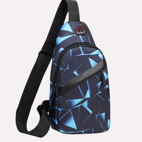Sacoche Sport Homme à Motif Géométrique "Camouflage"